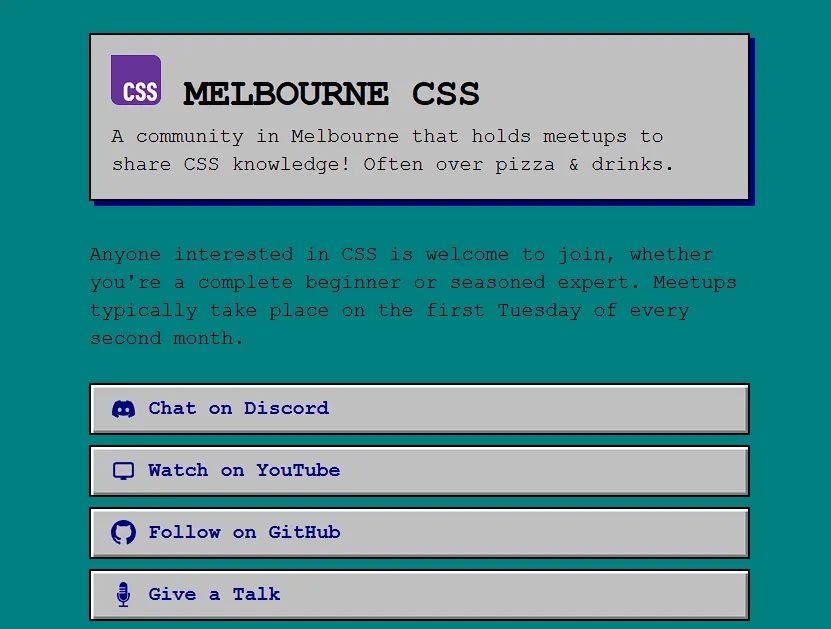 MelbCSS Retro Theme