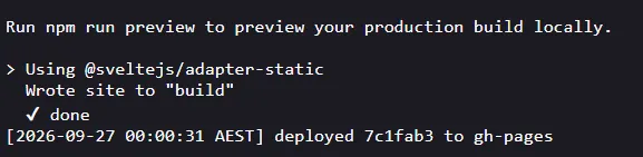 screenshot of logs from cronjob